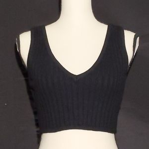 LF House of Three Sleeveless Crop Sweater